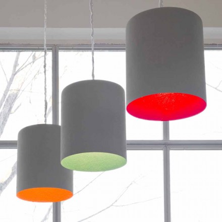 Designerska lampa wisząca In-es.artdesign Bin Painted cement Viadurini