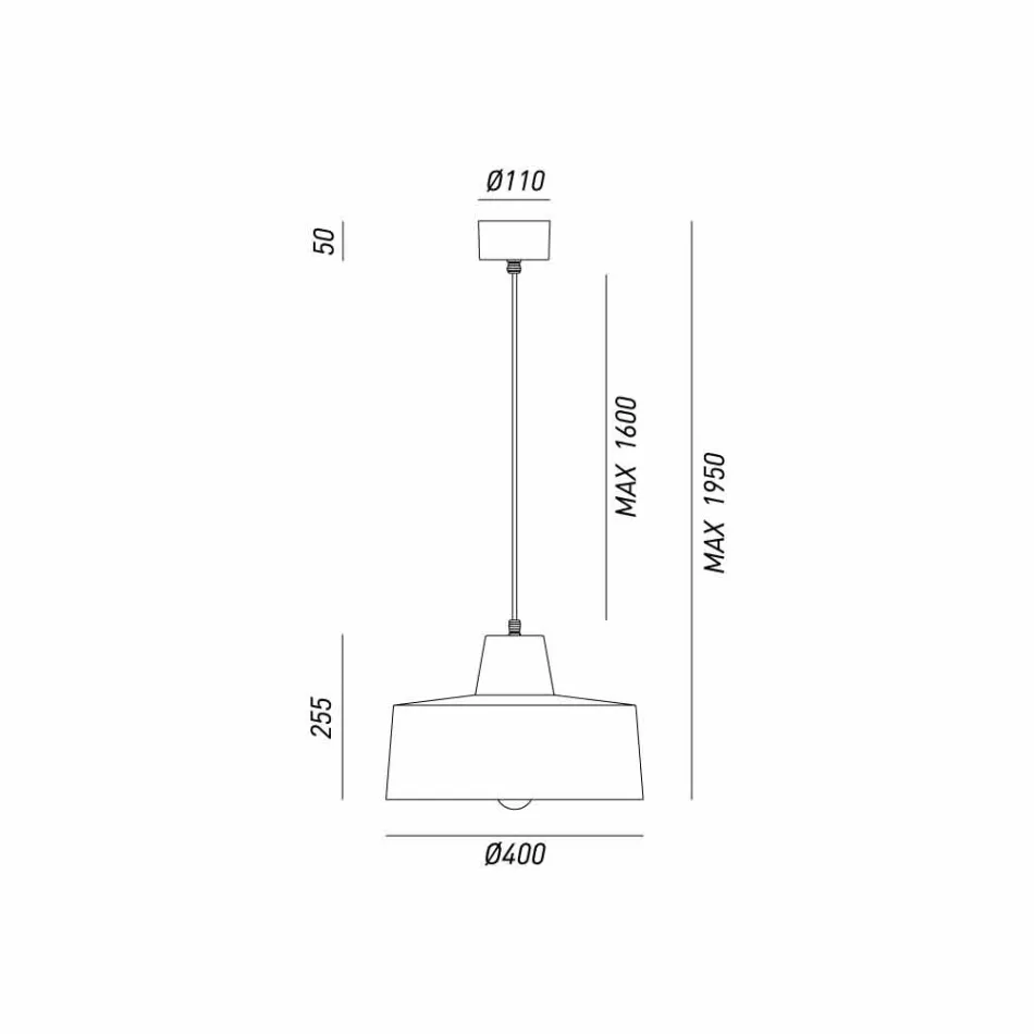 zawieszenie konstrukcja lampy w antyczne żelaza Jean Il Fanale Viadurini