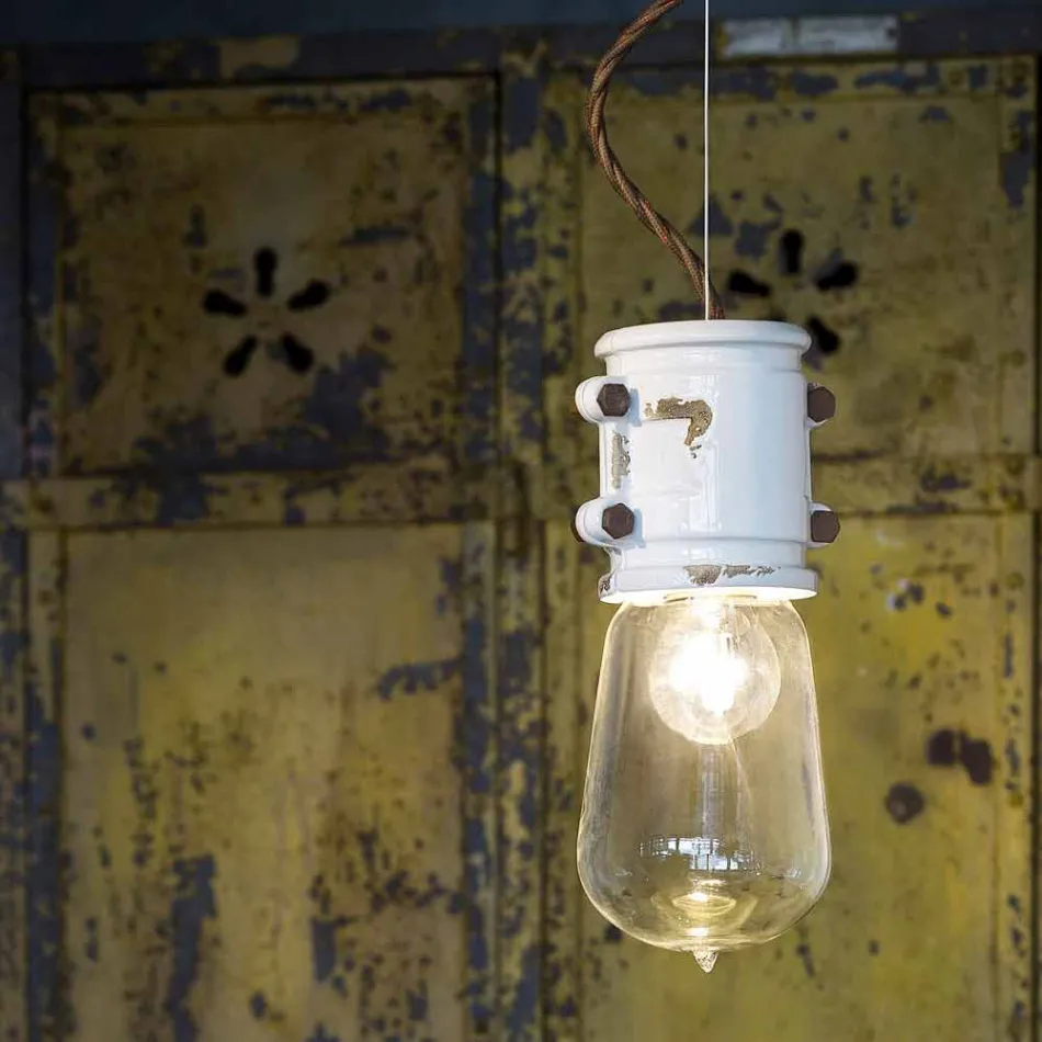 Wisząca lampa miejskiego projektu Edith Ferroluce Viadurini