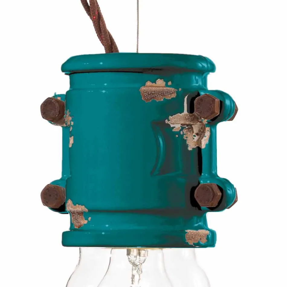 Lampa wisząca wykonana urbanistyki Edith Ferroluce Viadurini