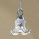 Ręcznie malowana ręcznie malowana żelazna i ceramiczna lampa wisząca - Chieti Viadurini