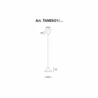 Lampa wisząca ze stali nierdzewnej i ceramiki - Tamiso Aldo Bernardi Viadurini