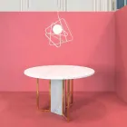 Lampa wisząca z nowoczesnej stali Ø60xh.60xL.cavo200cm, Adele Viadurini