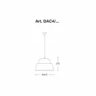 Nowoczesna aluminiowa lampa wisząca - Kapadocja Aldo Bernardi Viadurini