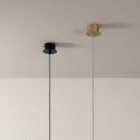 Lampa wisząca z malowanego proszkowo aluminium i regulowanego kabla - Buxus Viadurini