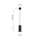 Lampa wisząca z malowanego proszkowo aluminium i regulowanego kabla - Buxus Viadurini