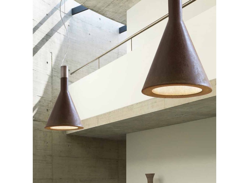 Lampa wisząca w betonowych ścieżek Aldo Bernardi Viadurini