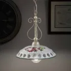 Ręcznie wykonana ceramiczna lampa wisząca z Passanastri - Neapol Viadurini