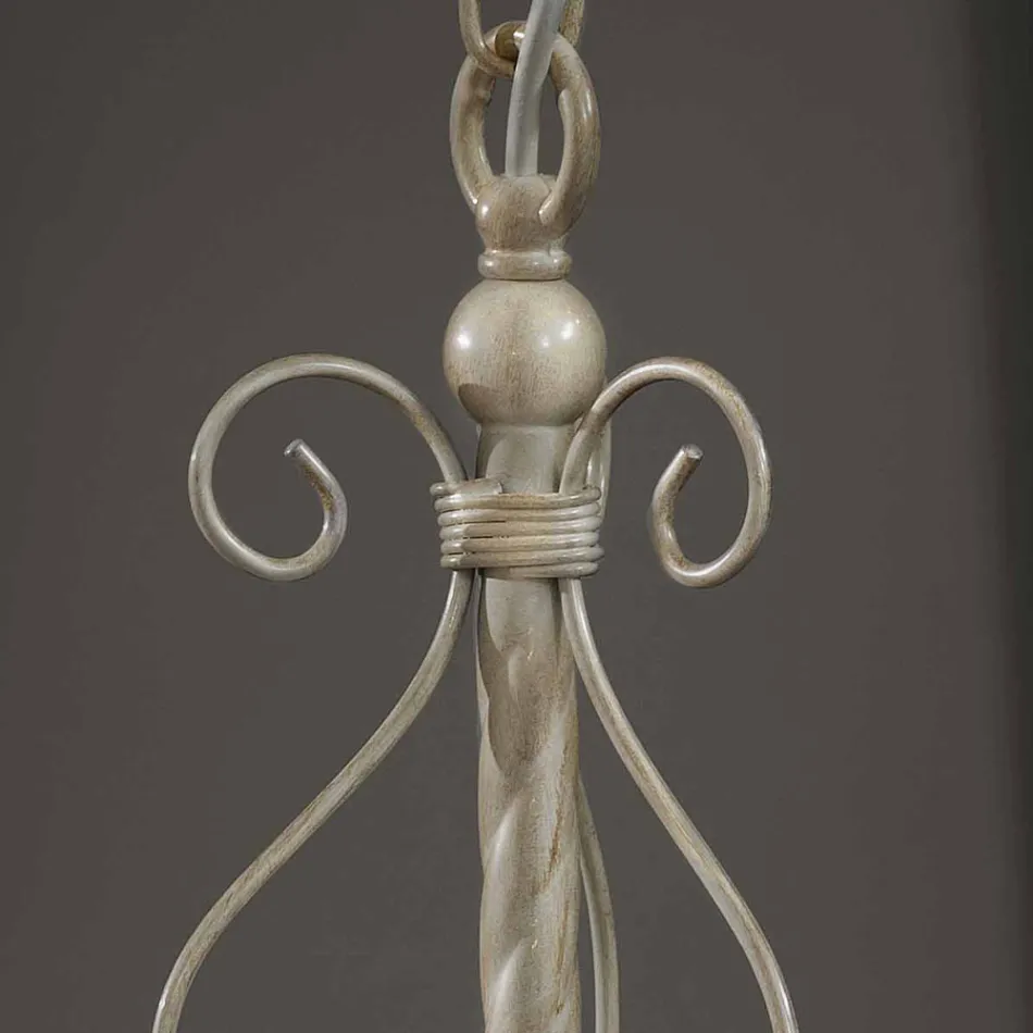 Ręcznie wykonana ceramiczna lampa wisząca z Passanastri - Neapol Viadurini