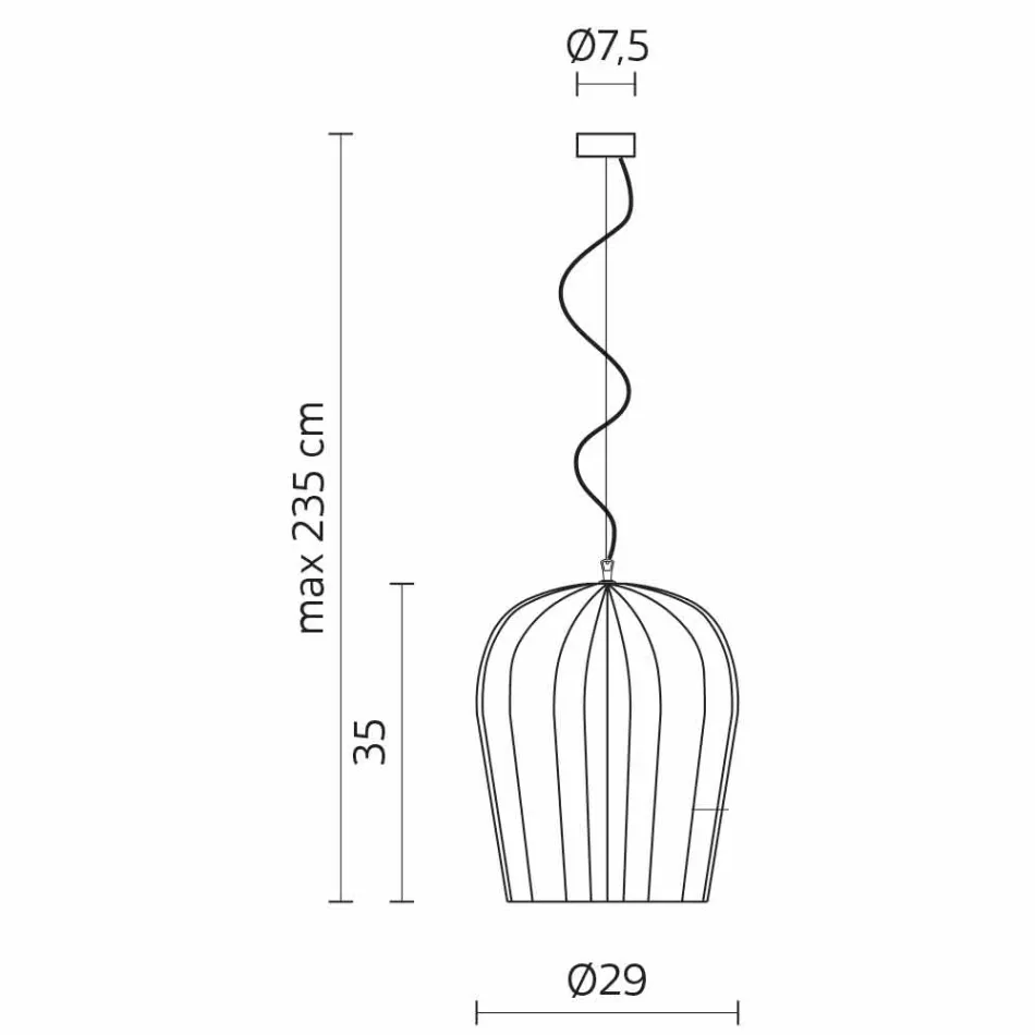 Lampa wisząca z błyszczącej białej ceramiki w 4 kształtach - Oasis Viadurini