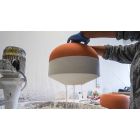 Lampa wisząca z kolorowej ceramiki Made in Italy - Ferroluce Bellota Viadurini