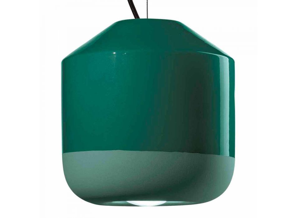 Lampa wisząca z kolorowej ceramiki Made in Italy - Ferroluce Bellota Viadurini