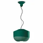 Lampa wisząca z kolorowej ceramiki Made in Italy - Ferroluce Bellota Viadurini