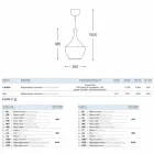 Lampa zawieszka ceramiczna Glaze 3 Aldo Bernardi Viadurini