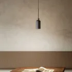 Lampa wisząca z różnymi wykończeniami Made in Italy - Lady Viadurini