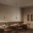 Lampa wisząca z różnymi wykończeniami Made in Italy - Lady Viadurini