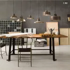 Lampa antyczny zawieszenie żelazo dzwon Wirginia Il Fanale Viadurini