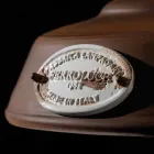 Lampa zabytkowe zawieszenia żelaza i ceramiczne Teresa Ferroluce Viadurini