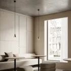 Lampa wisząca z żelaza i szkła Made in Italy - Cloudy Viadurini