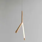 Lampa wisząca z litego drewna w różnych wykończeniach Made in Italy - Orlov Viadurini