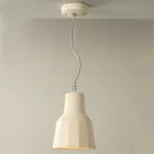 Lampa wisząca z toskańskiej majoliki Ręcznie robiona we Włoszech - Toscot Rossi Viadurini