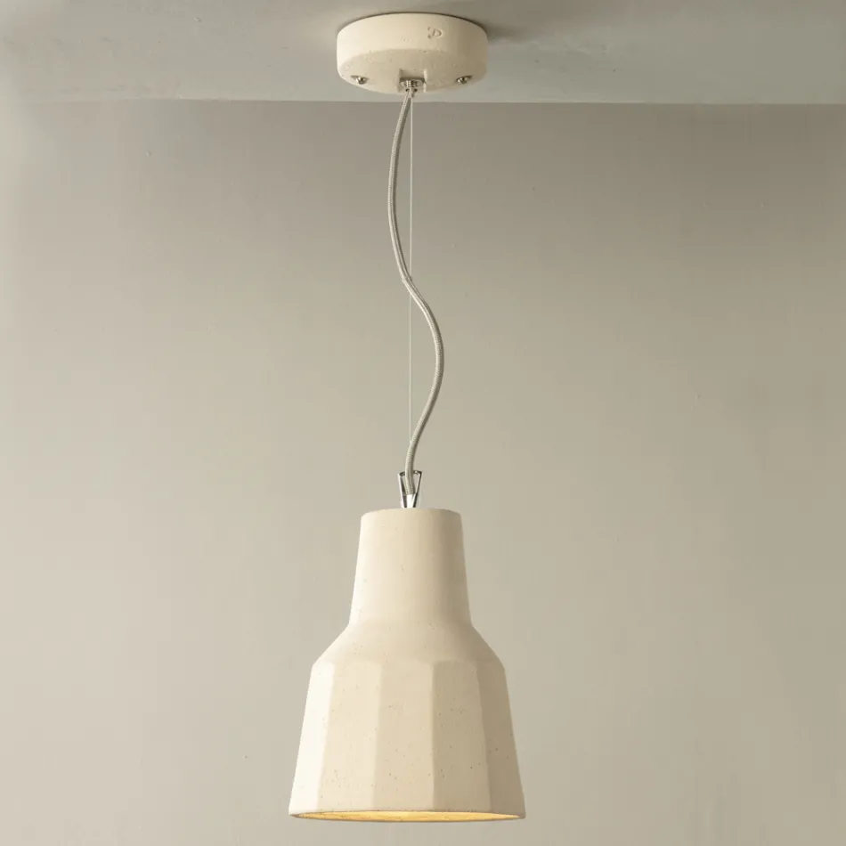 Lampa wisząca z toskańskiej majoliki Ręcznie robiona we Włoszech - Toscot Rossi Viadurini