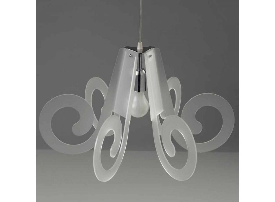 Lampa wisząca metakrylan nowoczesny design śr. 55 cm Livia Viadurini