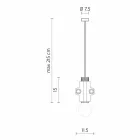 Lampa wisząca w kolorze białym, antracytowym lub złotym metalowym 2 rozmiary - Meccasmo Viadurini