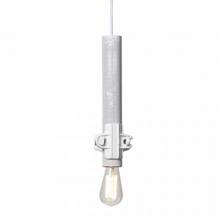 Lampa wisząca w kolorze białym, antracytowym lub złotym metalowym 2 rozmiary - Meccasmo Viadurini