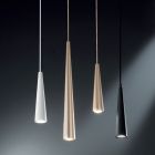 Lampa wisząca w kolorze białym, czarnym lub złotym metalu 2 rozmiary - Girotondo Viadurini