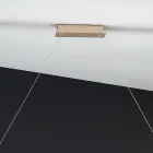 Lampa wisząca w złotym wykończeniu metalu ze ściemnianą diodą LED - Raiss Viadurini