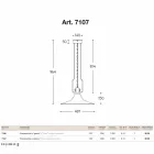 Lampa wisząca z mosiądzu i miedzi młyn z hakiem Viadurini
