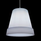 Lampa wisząca z białego polietylenu Made in Italy - Minervo Viadurini
