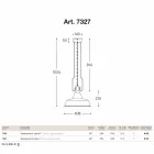 Lampa wisząca w zabytkowej hucie miedzi i mosiądzu Viadurini