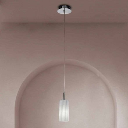 Lampa wisząca ze szkła weneckiego ręcznie robiona we Włoszech - Larissa Viadurini