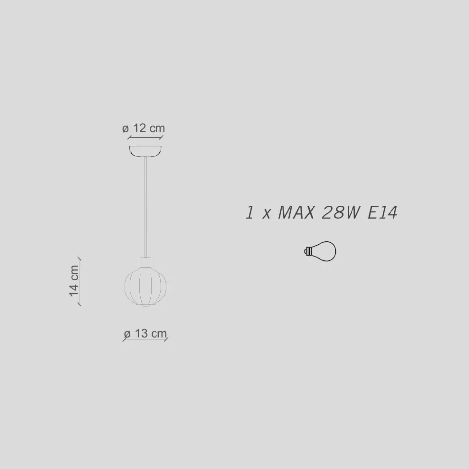 Szklana lampa wisząca w 2 różnych wykończeniach Made in Italy - Afoxe Viadurini