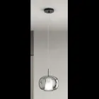 Lampa wisząca z podwójnej warstwy szkła dmuchanego wyprodukowana we Włoszech - Trilly  Viadurini