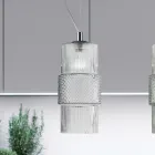 Lampa wisząca z ręcznie dmuchanego szkła w Wenecji 15 cm - Satomi Viadurini