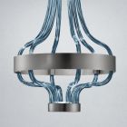 Lampa wisząca ze szkła weneckiego i metalu Made in Italy - Deborah Viadurini