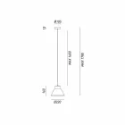 przemysłowa lampa wisząca Żelazko Mini Loft Il Fanale Viadurini