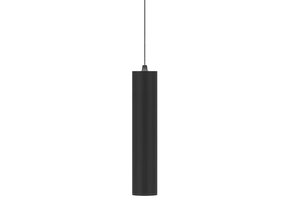 Lampa wisząca Led 7W z białego lub czarnego matowego aluminium - Rebolla Viadurini