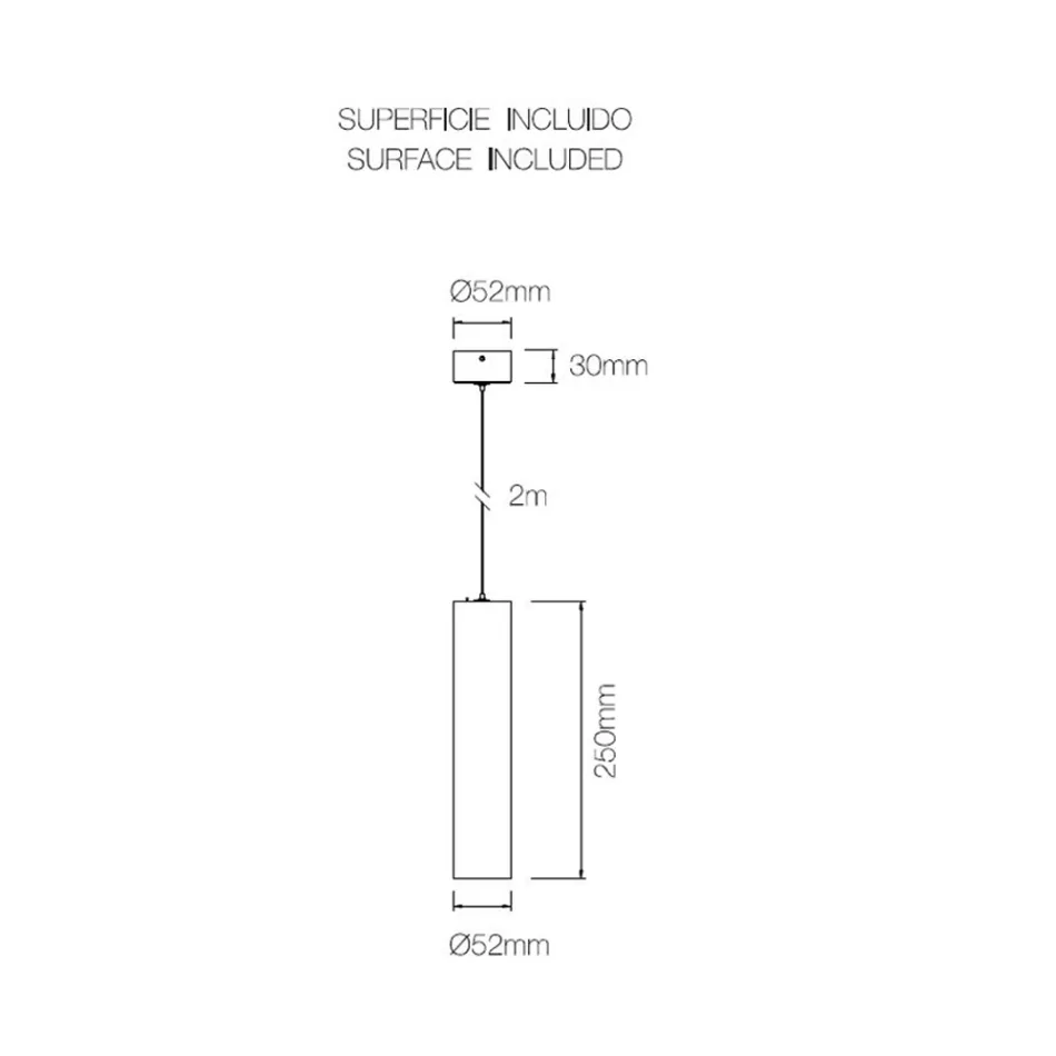 Lampa wisząca Led 7W z białego lub czarnego matowego aluminium - Rebolla Viadurini