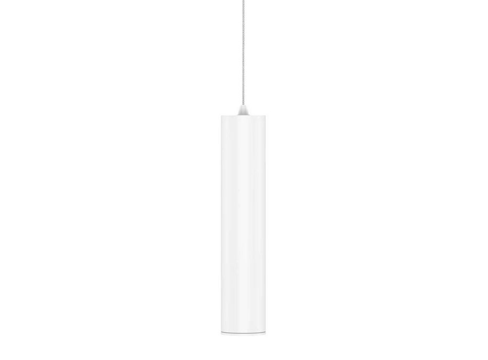 Lampa wisząca Led 7W z białego lub czarnego matowego aluminium - Rebolla Viadurini