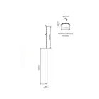 Wpuszczana lampa wisząca LED z białego lub czarnego aluminium - Rebolla Viadurini