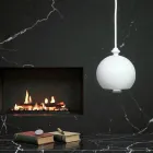 Nowoczesna lampa wisząca Aldo Bernardi ceramiczna I Lustrini 5 Viadurini