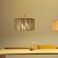 Lampa wisząca nowoczesna z drewnianym elementem Bois