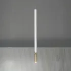 Nowoczesna lampa wisząca ze światłem LED z malowanego metalu - modrzew Viadurini