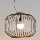 Nowoczesna lampa wisząca ze stali Ø58xh.48xL.80cm cm Viadurini