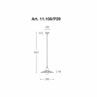 Współczesna lampa wisząca, linia Civetta Aldo Bernardi Viadurini