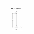 Współczesna lampa wisząca, linia Civetta Aldo Bernardi Viadurini